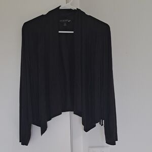 Lush Black Fringe Cardigan